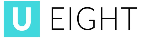 U EIGHT logo